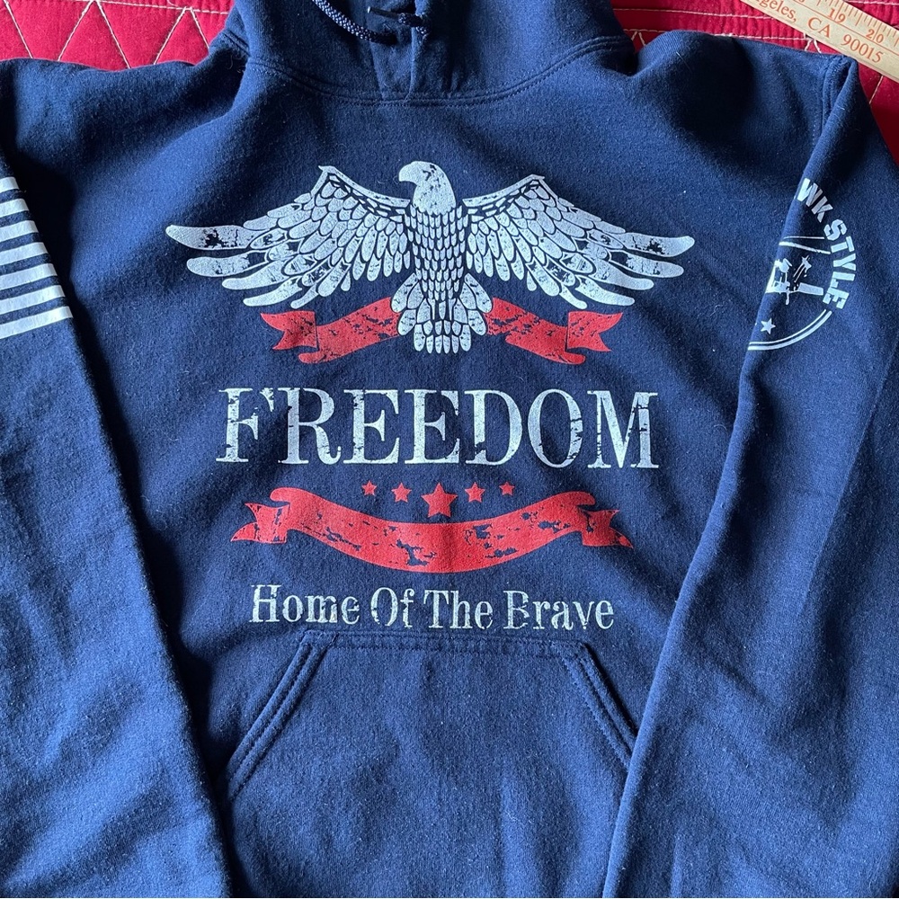 Patriotic Freedom Hoodie - Mens: Small.